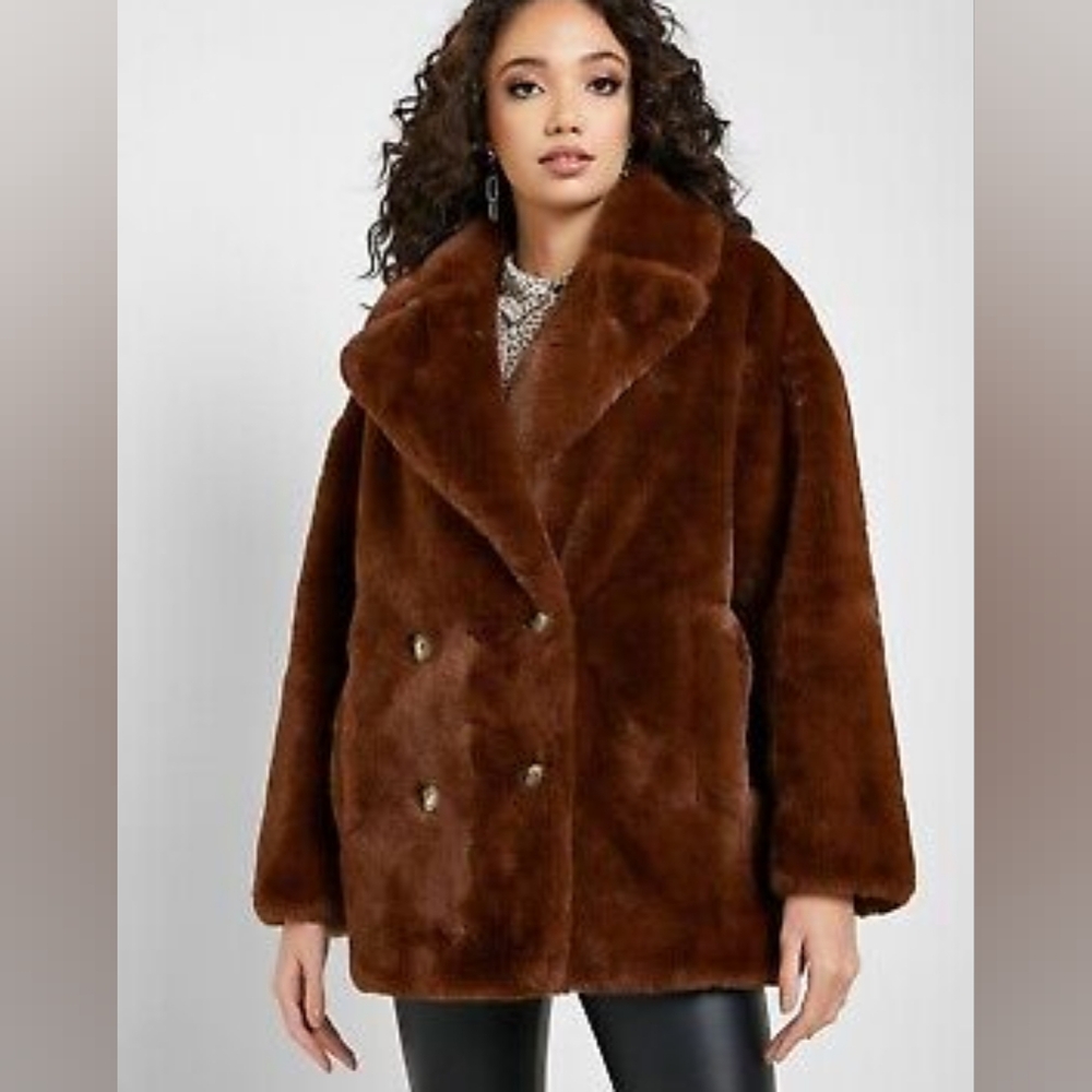 Topshop Faux Fur Jacket
